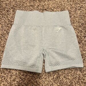 S | Gymshark Vital Seamless Shorts - Light Green Marl